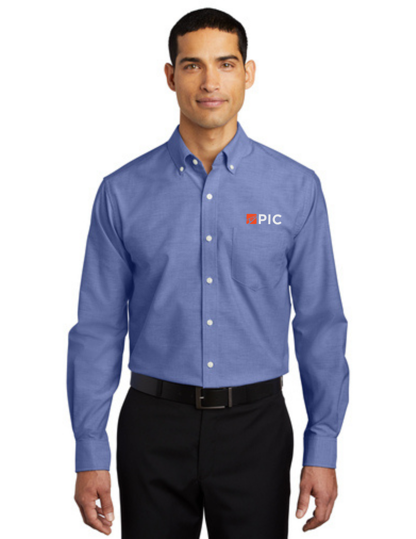 S658 Port Authority SuperPro Oxford Shirt - Navy