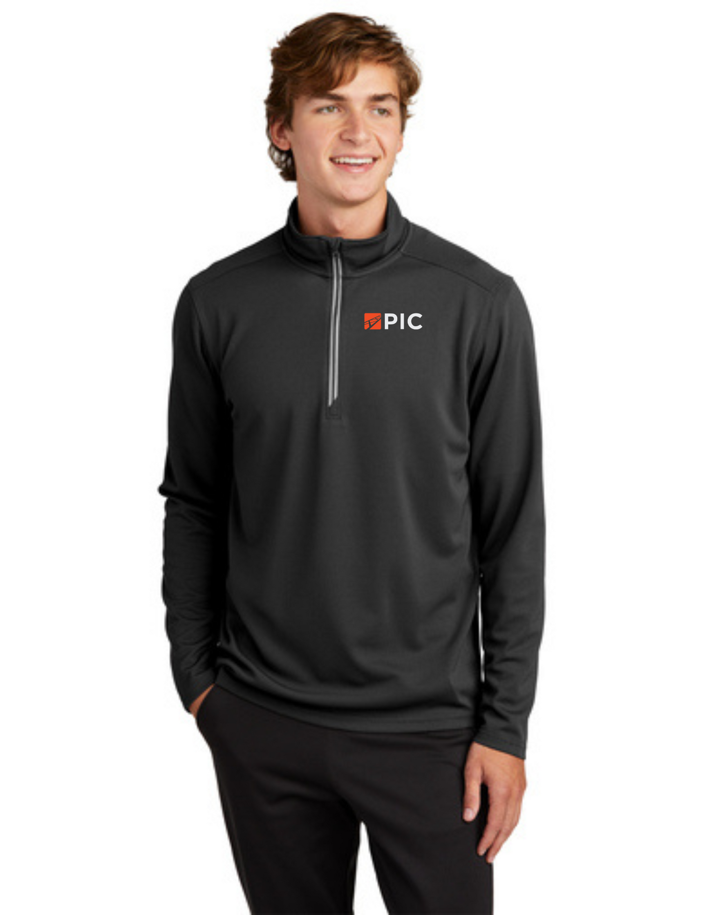 ST860 Sport-Tek® Sport-Wick® Textured 1/4-Zip Pullover
