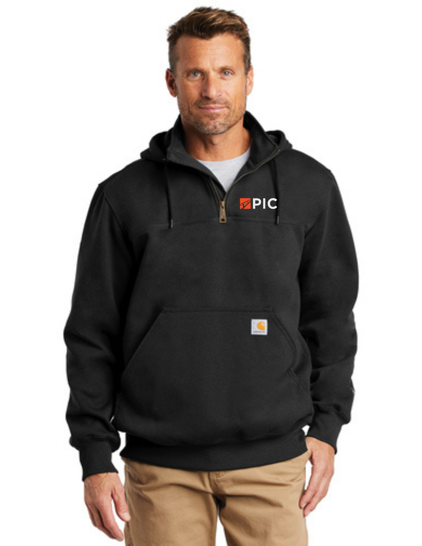 CT100617 Carhartt ® Rain Defender ® Paxton Heavyweight Hooded Zip Mock Sweatshirt