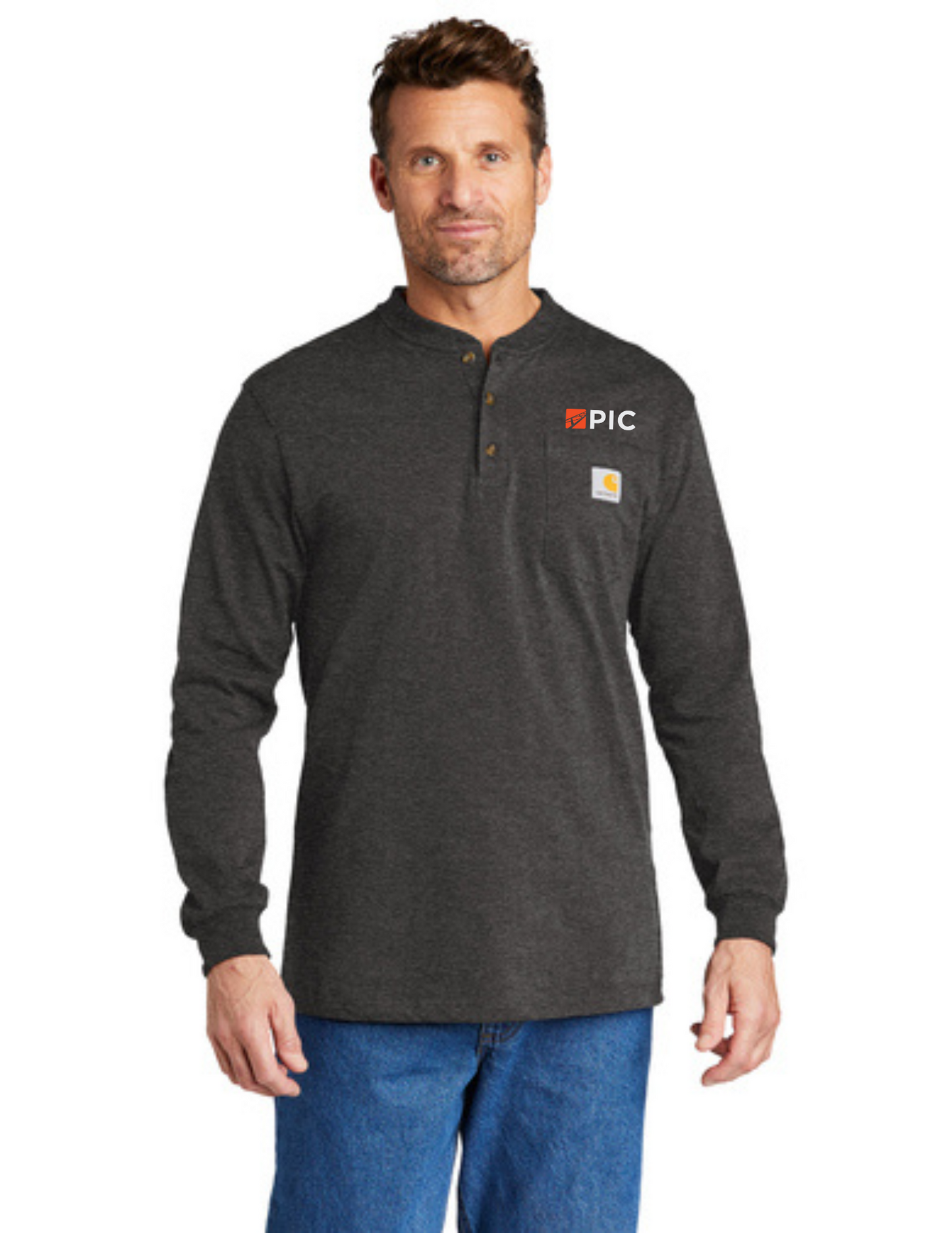 CTK128 Carhartt® Long Sleeve Henley T-Shirt