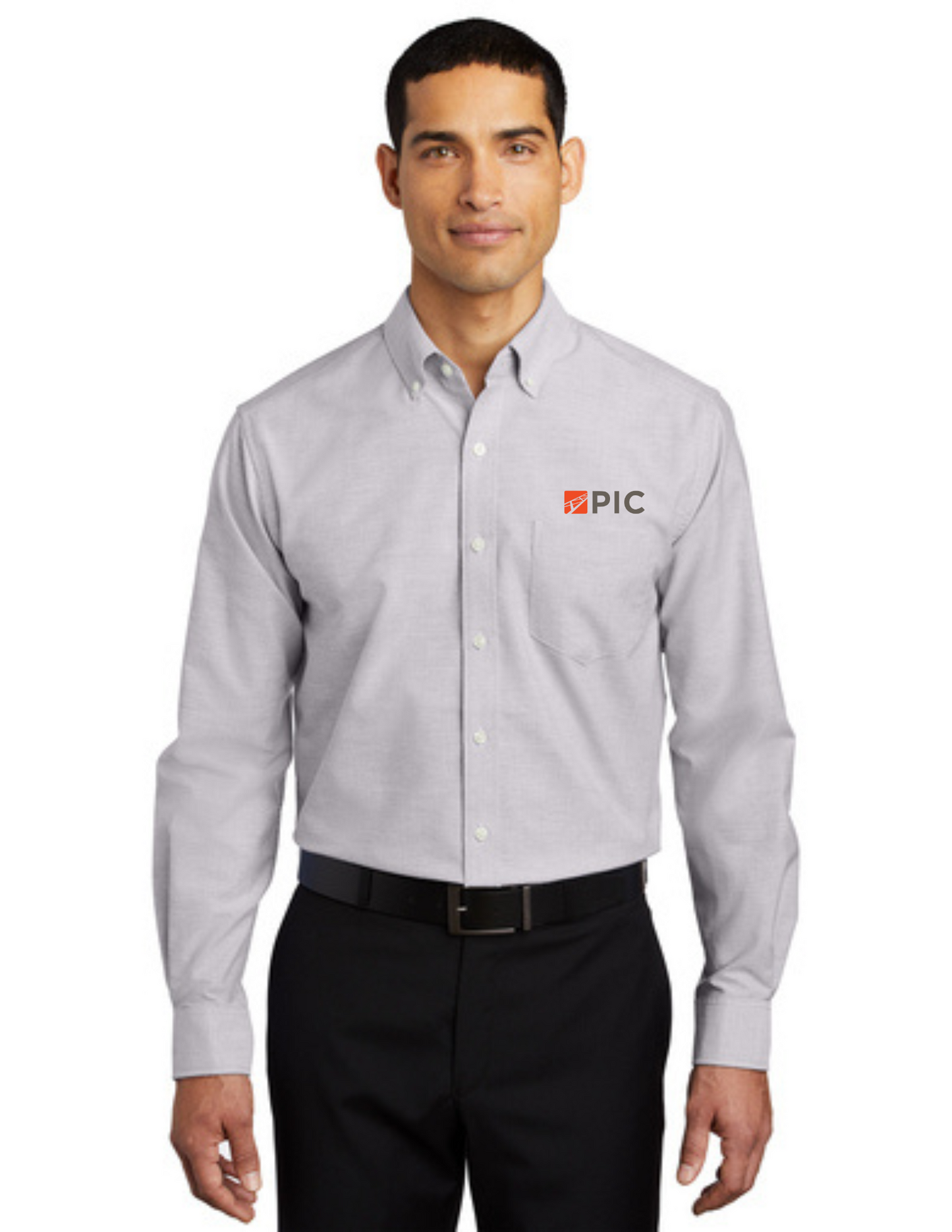 S658 Port Authority SuperPro Oxford Shirt - Gusty Grey