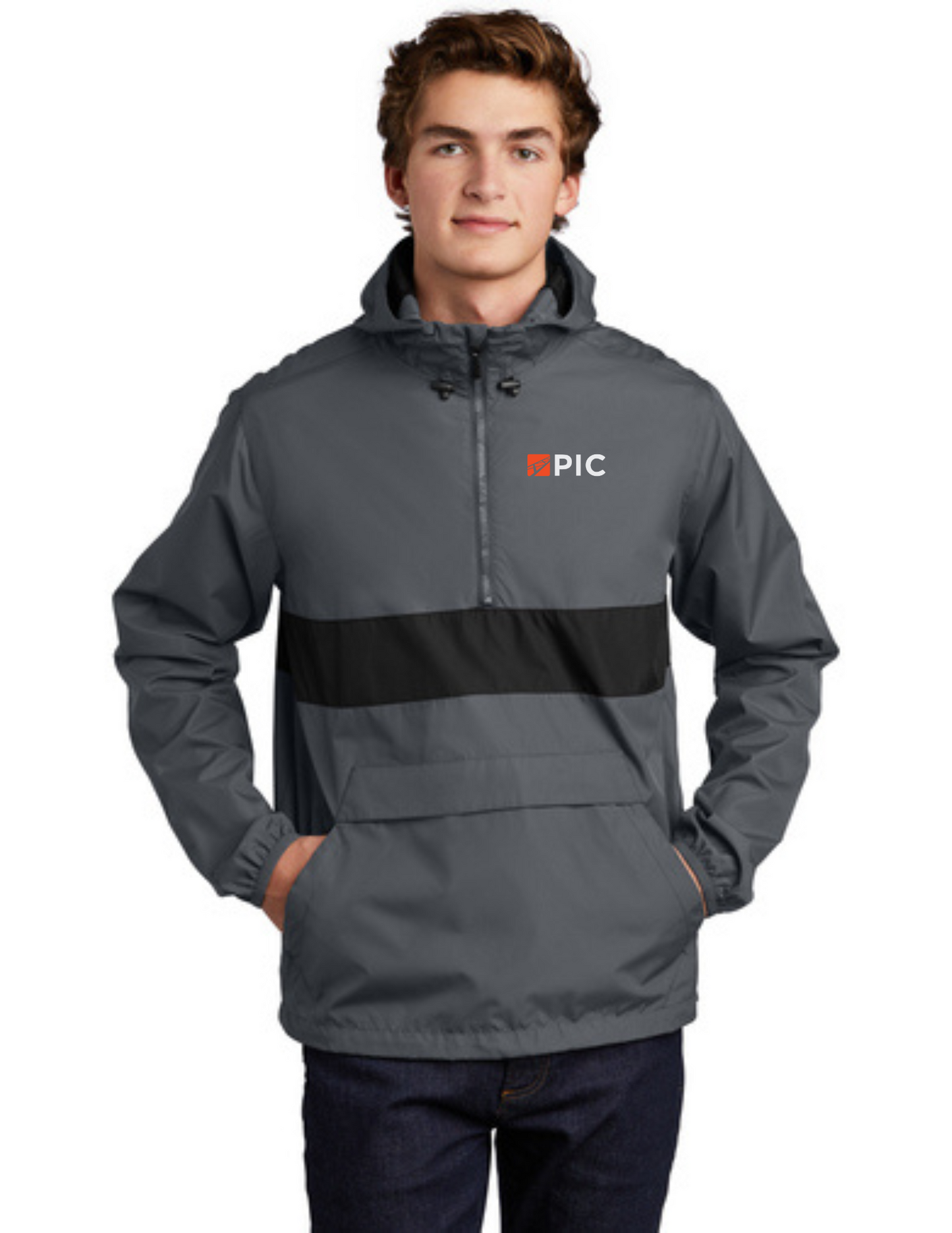 Sport-Tek® Zipped Pocket Anorak - JST65