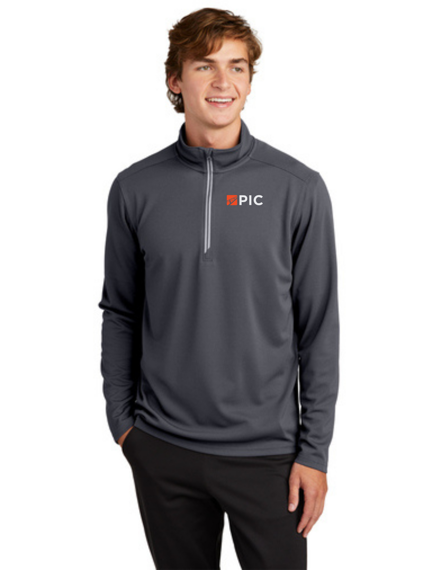 ST860 Sport-Tek® Sport-Wick® Textured 1/4-Zip Pullover